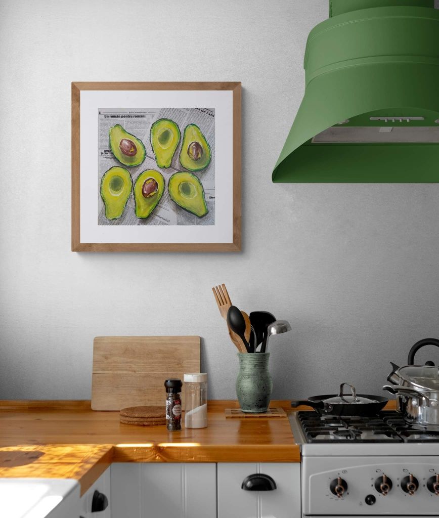 Tablou pictat in ulei avocado! Tablou pentru bucătărie