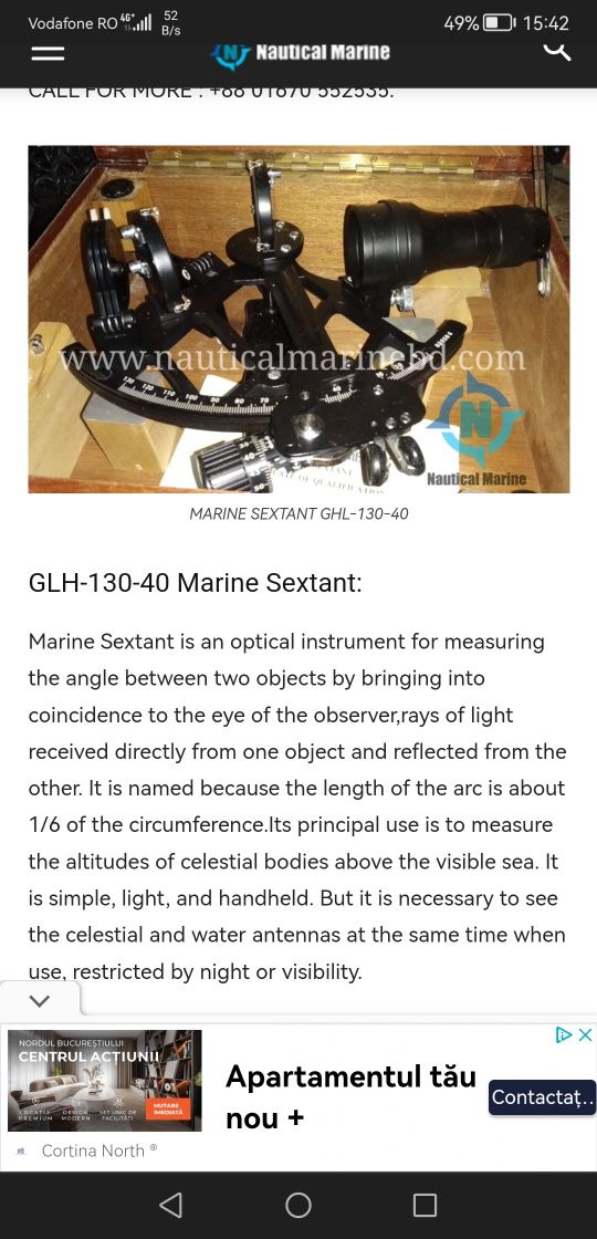 Sextant maritim.