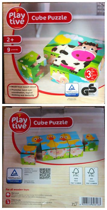 6 jucării, unele din lemn, îndemînare şi creativitate (2-3+ ani)