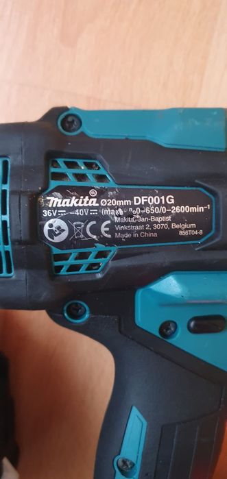Makita DF 001G,mașina de găurit 40V-140Nm