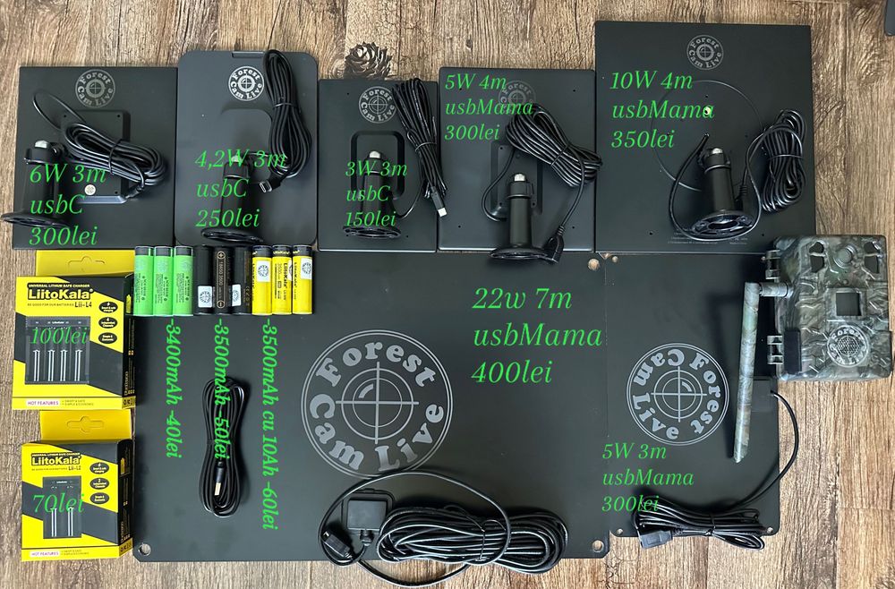 Acumulatori 18650 3400mah sau 3500mah  Vanatoare Forest camera lLive