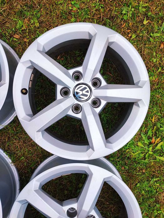 Audi/Ауди; Фолксваген/VW - 16 цола 5x112; 4 бр. оригинални лети джанти