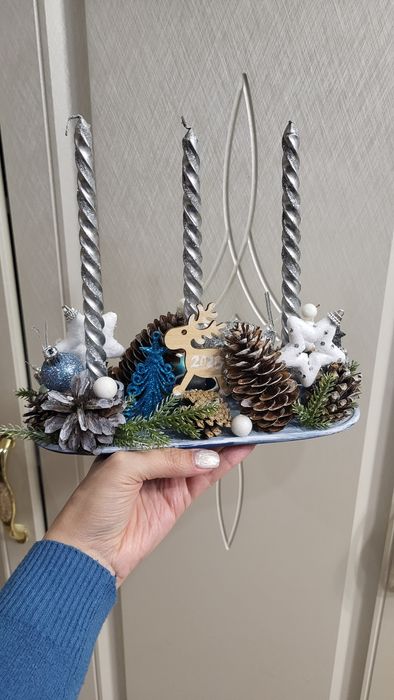 Подсвечники новогодний декор