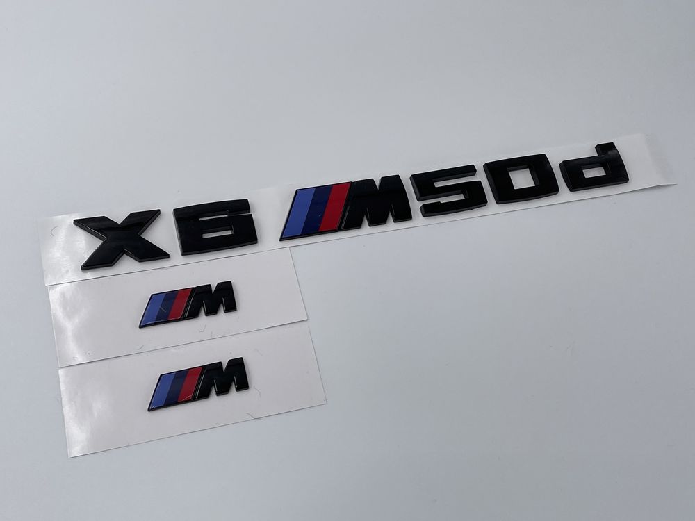 Set Embleme BMW X6 M50d negru