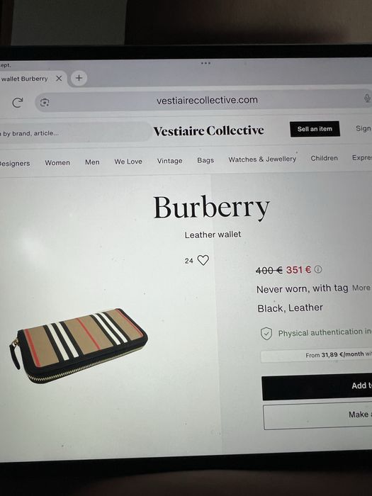 Portofel Burberry 100% original