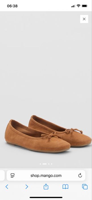 Balerini Mango piele masura 35