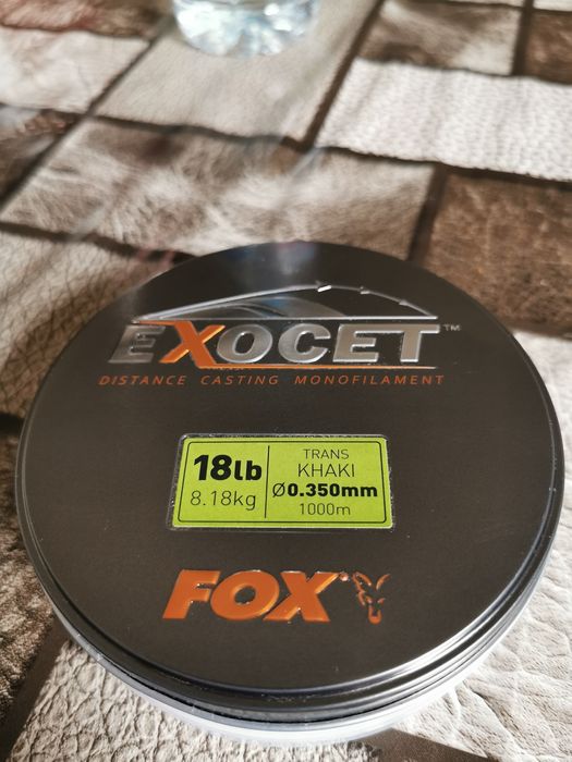 Монофилно Шаранджийско Влакно FOX EXOCET TRANS KHAKI - 1000М 0.35мм
