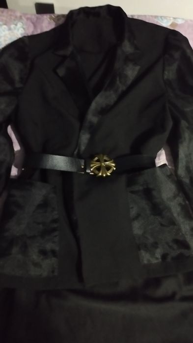 Костюм шелковый черный 1000 размер 46