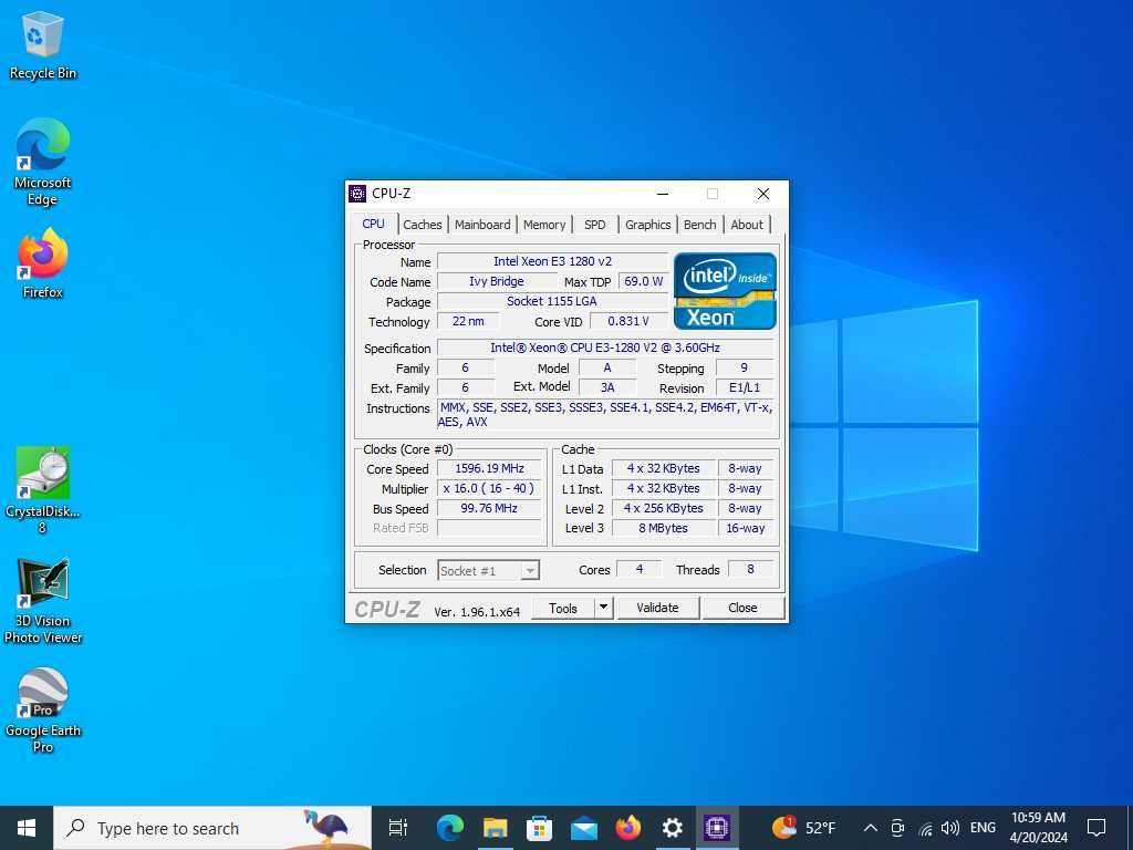 PC Fujitsu CELSIUS W520, Xeon 3.6ghz 8 threads, 16GB ram, 256 GB SSD