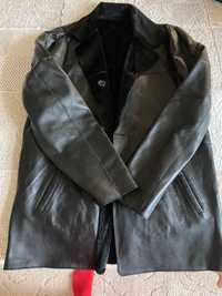 Мъжко двулицево яке, естествена кожа, уникално, XL