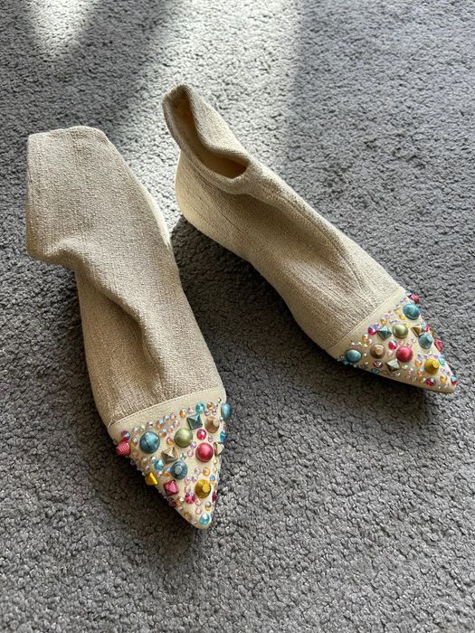 Бoти Ras от текстил и кожа