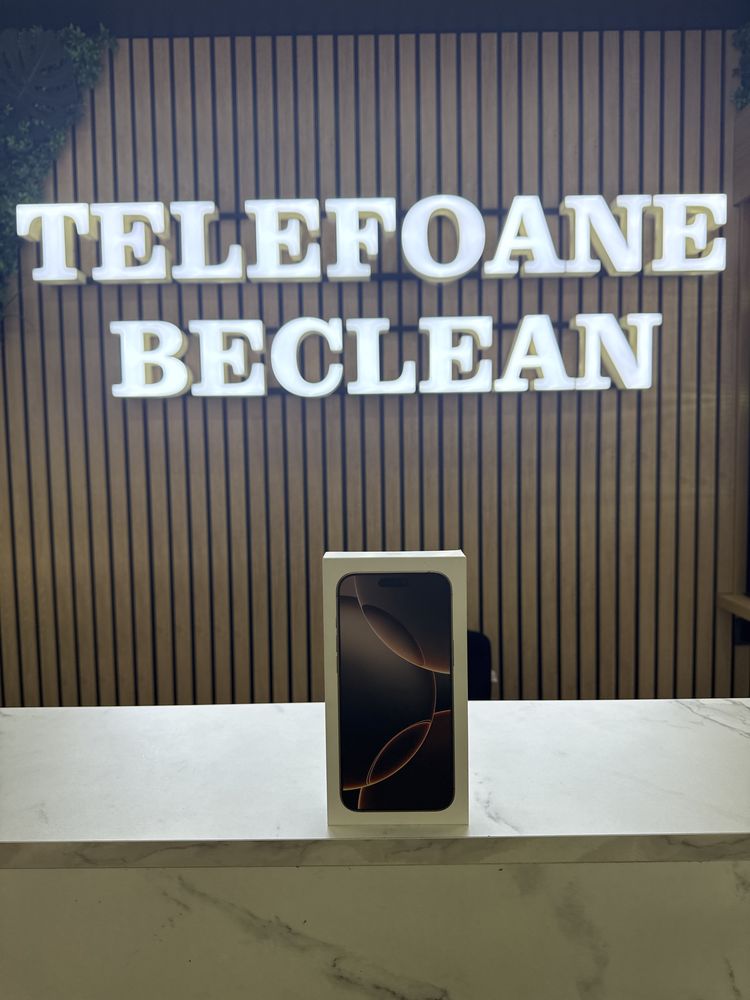 iPhone 16 Pro Max + FOLIE & HUSA CADOU / 512GB / Desert / Sigilat