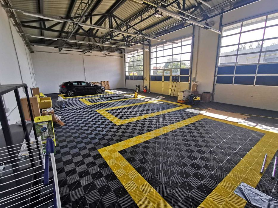 Pardoseala Modulara Garaj Service GALBEN YELLOW Made in Romania