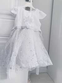 Детское платье «Снежинка». На возраст 3-4 годика.