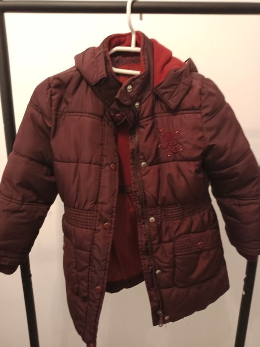 Geaca visiniu 6-8 ani