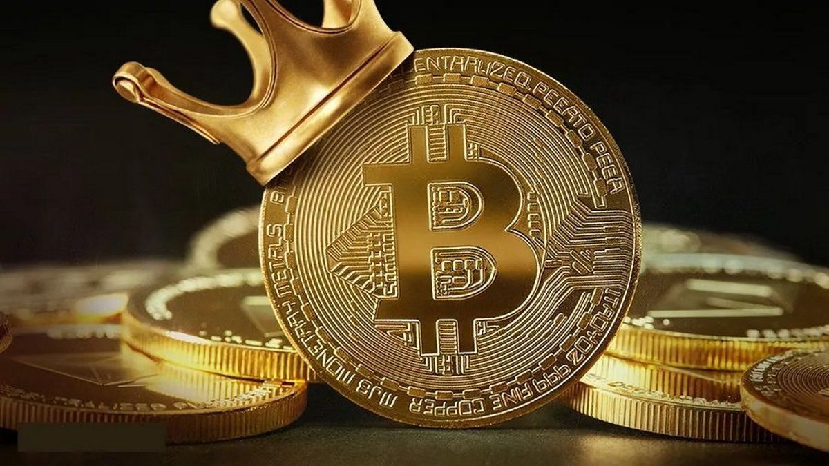 Монета приносящая удачу Bitcoin