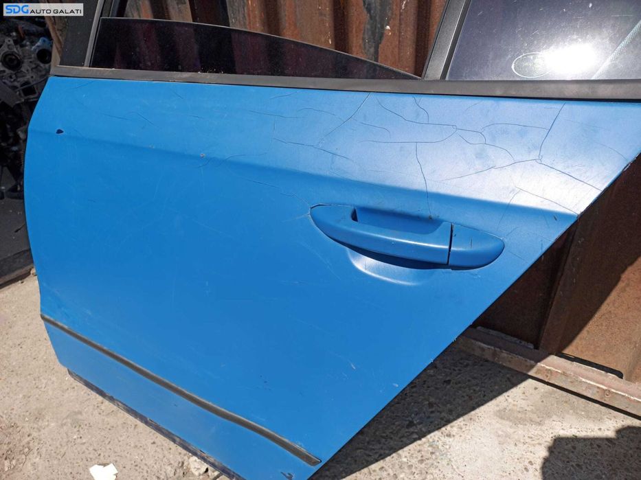 Usa Usi Portiera Portiere Colantata Stanga Spate cu Ondulatii Volkswagen Passat B6 Berlina Sedan 2005 - 2010 [X3495]