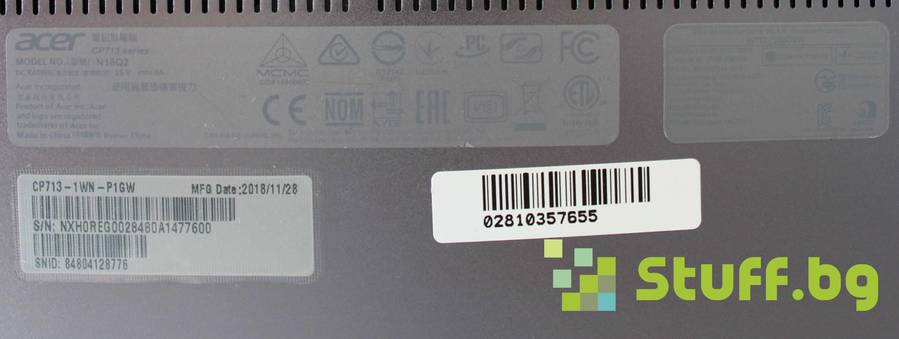 Лаптоп Acer Chromebook Spin 13 N18Q2