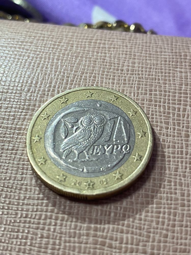Moneda 1 euro 2002, Grecia