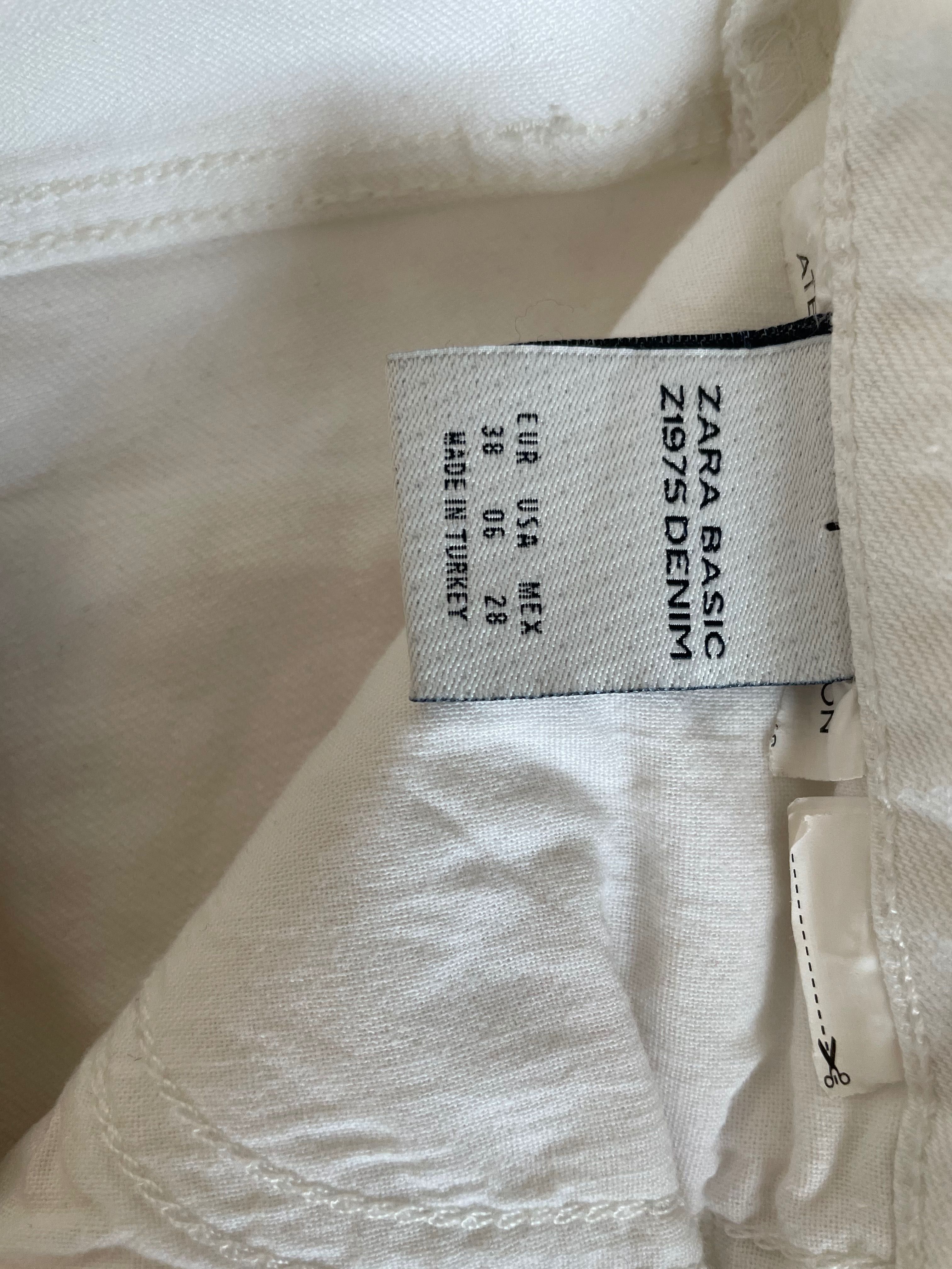 Бели дънки Zara, 38 размер