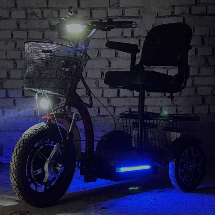 Електрическа триколка H1 750W, 48V/12Ah, Предно Предаване, Подсилена