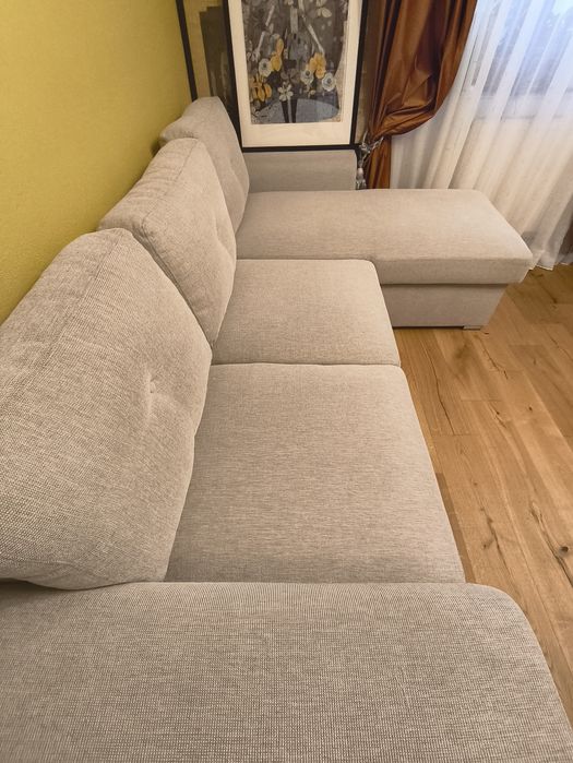 Colțar cu 3 locuri din material textil