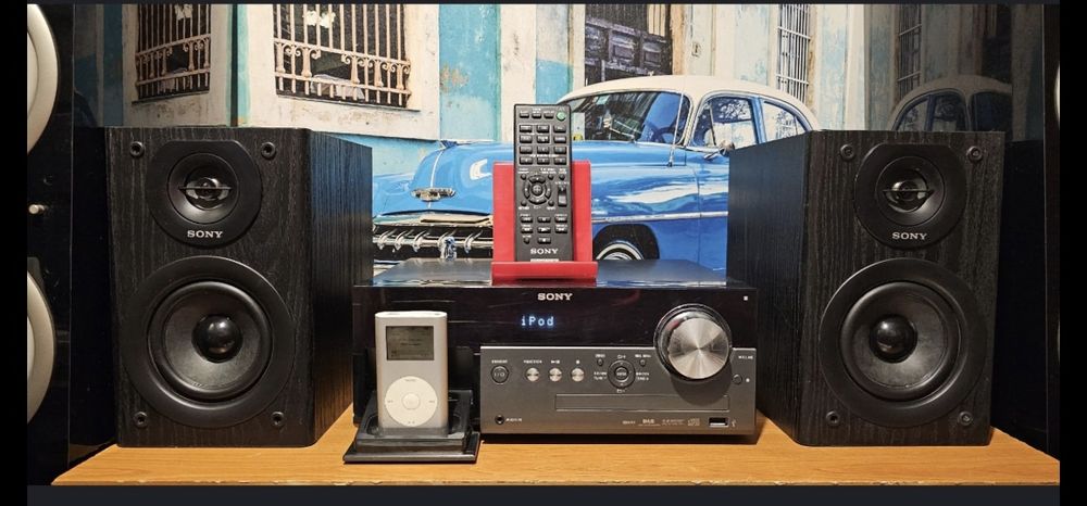 Amplificator statie receiver sistem Sony MX 550i USB CD radio boxe