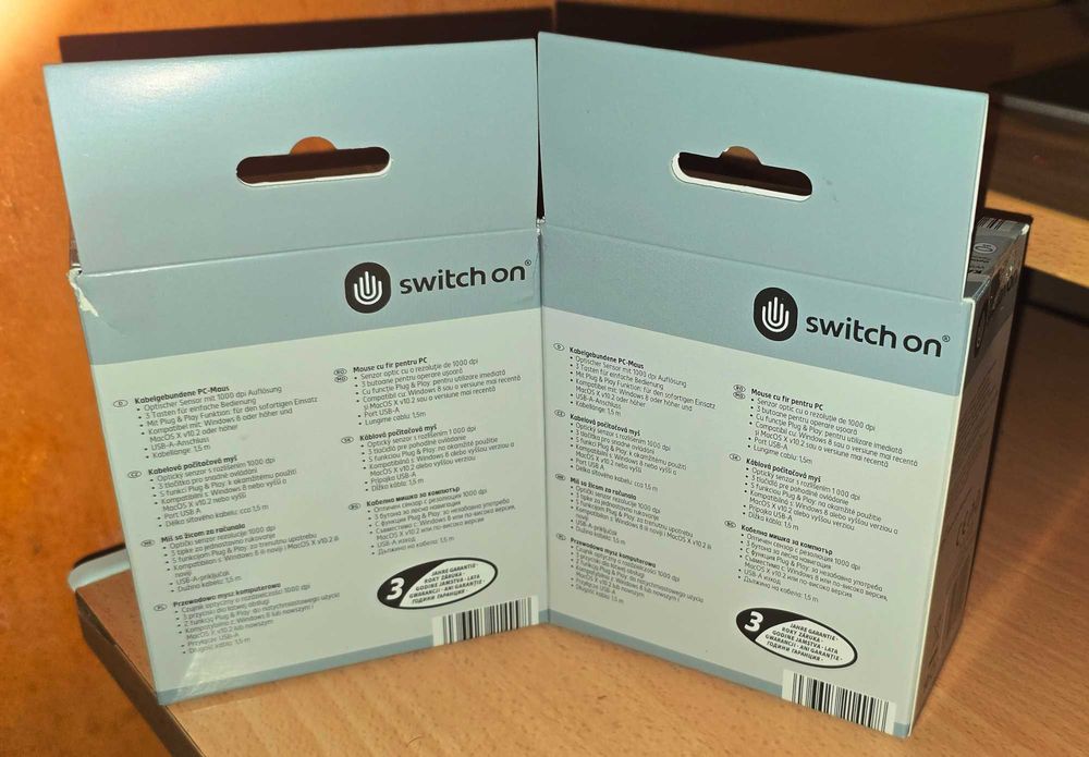 кабелна мишка switch on