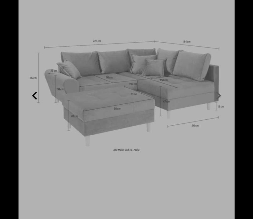 Розов ъглов диван