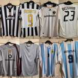 Colectie tricouri fotbal  Messi, Beckham, Rooney, Man United, Juve ...