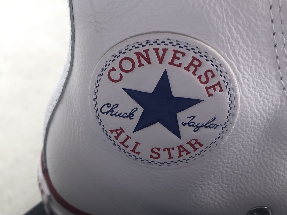 Converse бели кожени