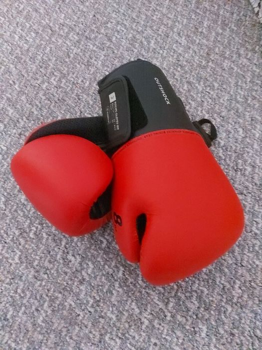 Manusi de Box, 14 OZ, negru/rosu, noi