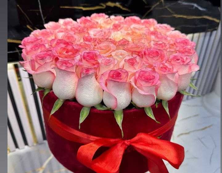 Шикарные букеты цветов. Розы 101 от 450.000сум +доставка.