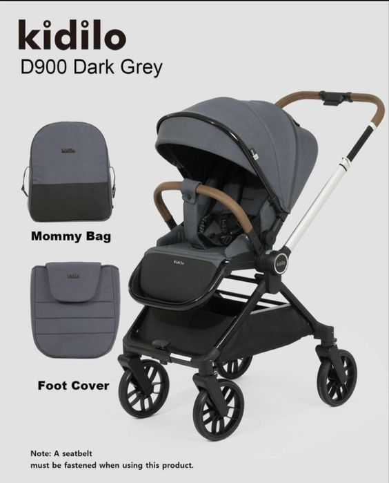 Коляска KIDILO D900 Dark Grey