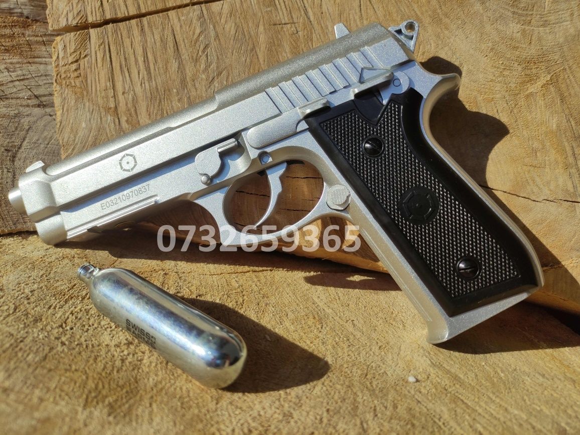 Beretta M92 4.5jUPGRADAT Full Metal puternic CO2 pistol airsoft