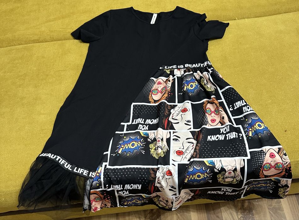 Vand rochie cu imprimeu, noua