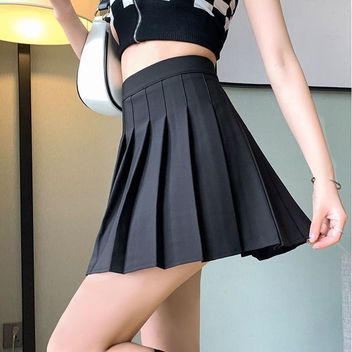 Теннисная юбка чёрная