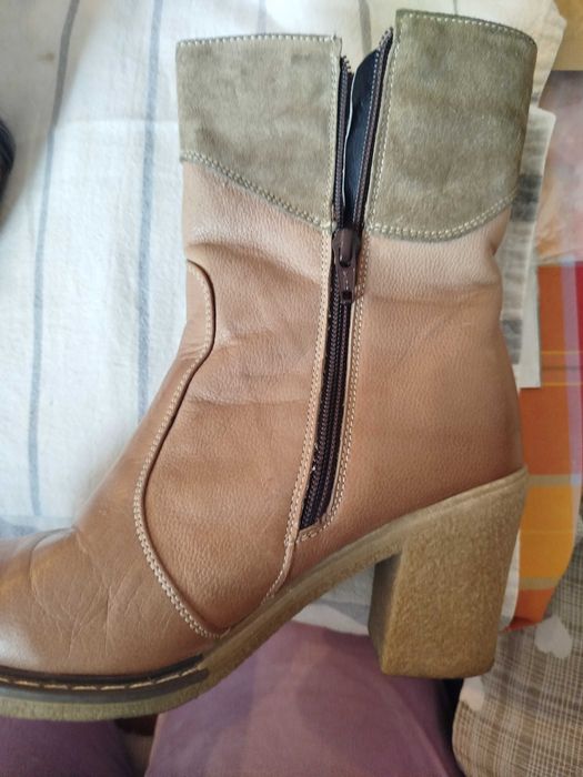 Ghete femei,37, antiderapante și foarte comode, piele naturală