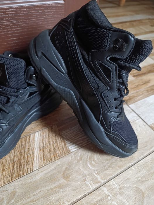 Sneakers Puma 40,5 negru, merge pentru 39-39,5