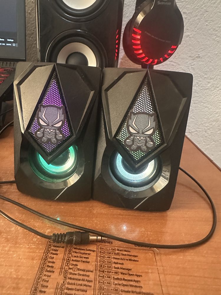 Геймърски Тонколони Gaming A+ Bendis, 2.0, Подсветка RGB