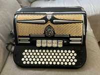 Acordeon Bernardelli Adria Cromaton IIIb Grand Luxe vintage cu cutie