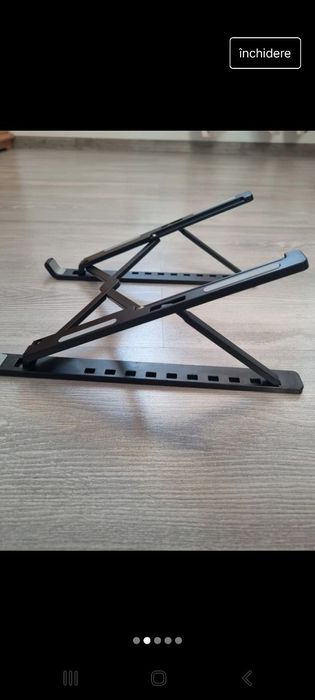 Stander/suport/ cooler Laptop/ Tabletă negru reglabil
