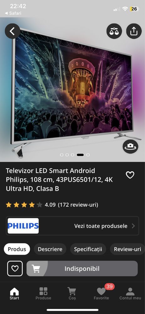 tv Philips Android 4k ambilight