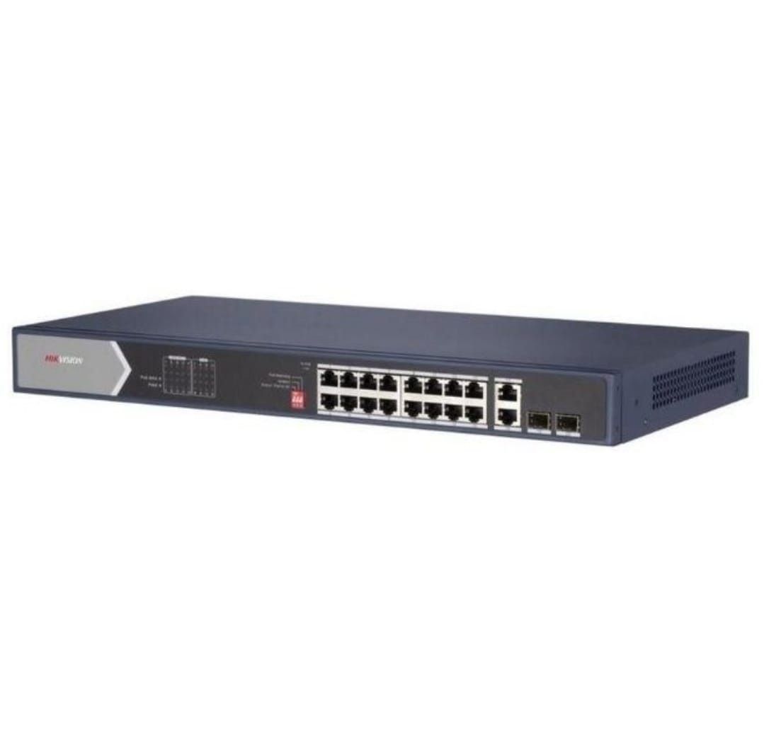 Hikvision Poe Pro 16p +2 combi sfp
