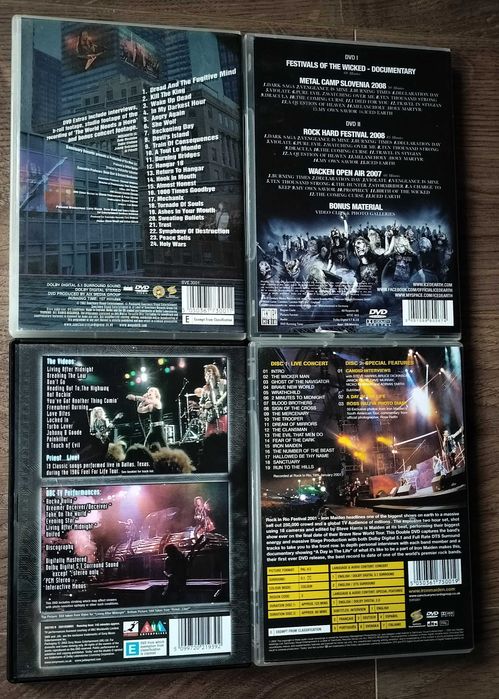 Lot DVD-uri Megadeth, Iced Earth, Judas Priest, Iron Maiden