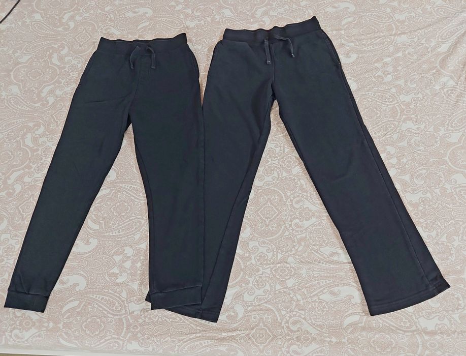 Set 2p pantaloni școală negri fata 10-11 ani