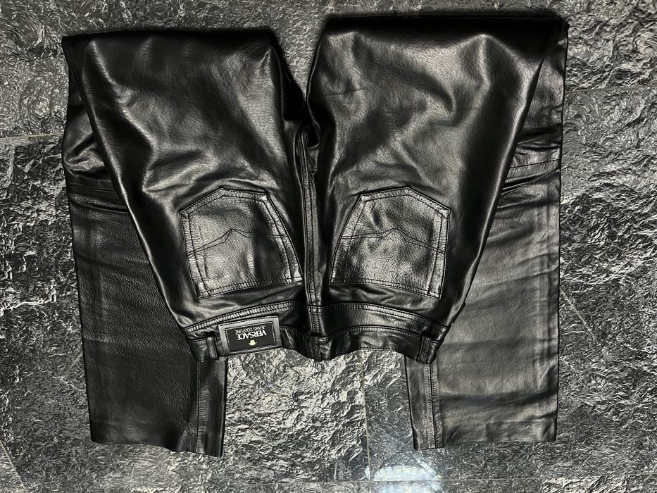 Pantaloni Versace Jeans Coutore Originali Made in Italy Piele Naturala