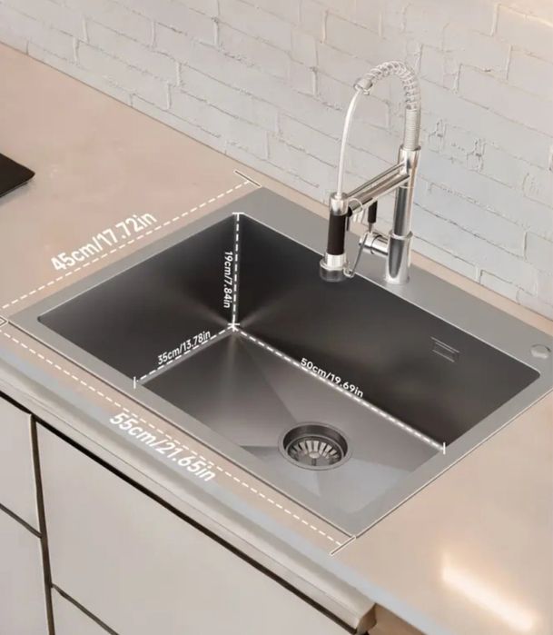 Кухненска мивка неръждаема стомана