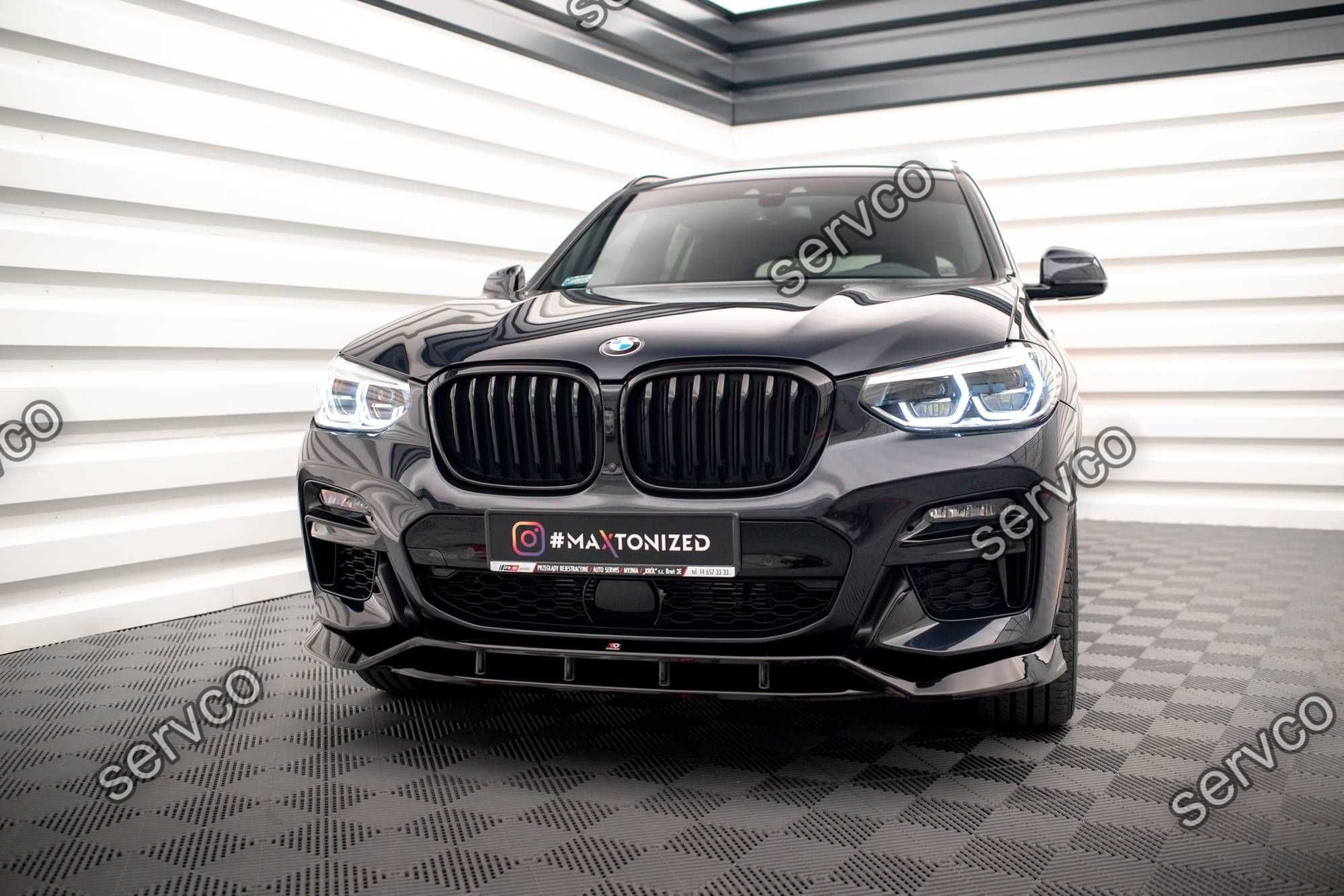 Prelungire splitter bara fata Bmw X3 G01 M40d 2019- v2 - Maxton Design