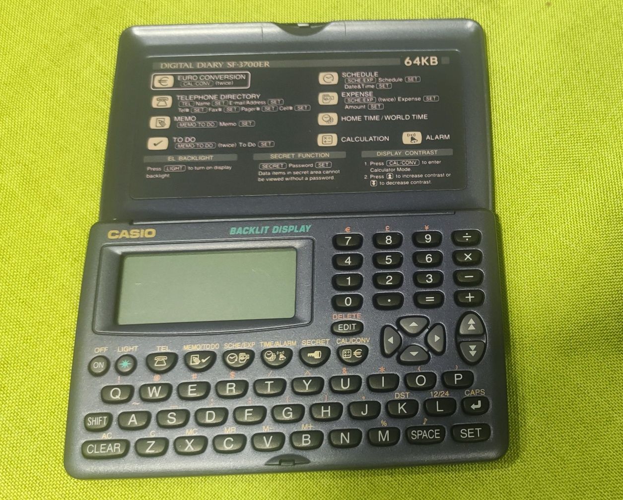 Органайзери Citizen и Casio digital diary sf-3700er